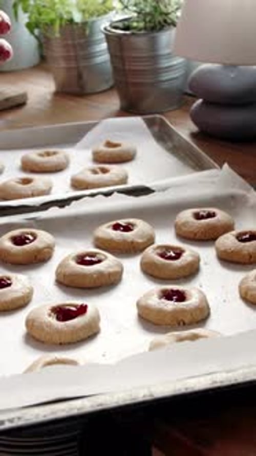 Vertical View Of Making Cookies