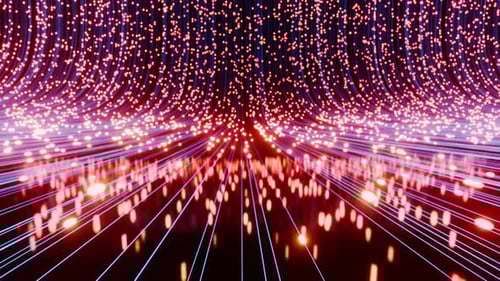 Wireless technology Glowing Orbs Looping