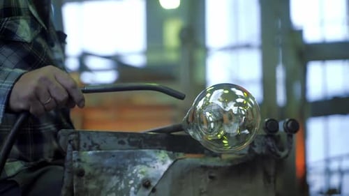 Making Glass Art Blown Glass Making
