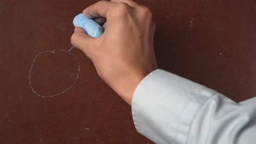 Hand Drawing Gender Symbols Equals Love