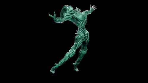 Biomechanisches Mädchen VJ Loop