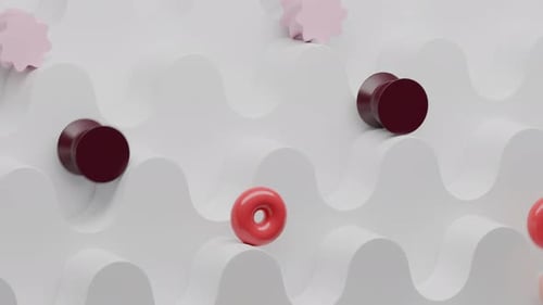 Geometric Path Colorful Shapes 3d Loop