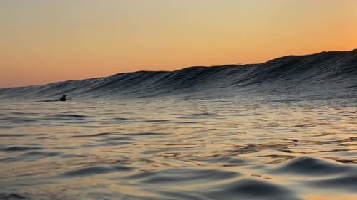 Ocean Landscape at Golden Hour Time