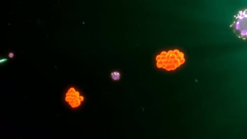 Cellular Interaction Animation: Microscopic Biological Process Visualization