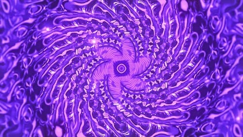 Abstract Purple Swirling Vortex Tunnel Background Loop