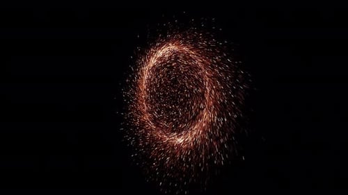 Futuristic Glowing Particle Vortex Reveal