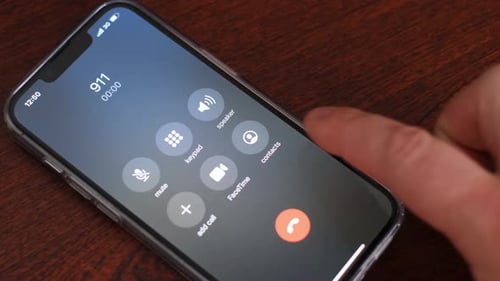 The Threat of Danger to a Person is a Call From 911 An Incoming Call to a Telephone