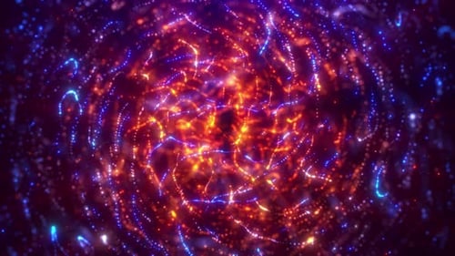 Dynamic Abstract Particle Stream Background