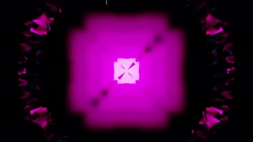 Blowing Pink And Cyan Equalizer Kaleidoscope Vj Loop For Music Party Background