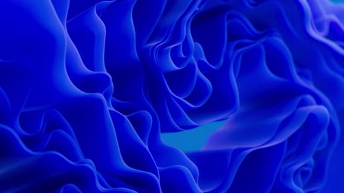 Abstract Smooth Blue Fluid Wave Motion Background