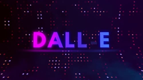 Dall E Flickering Text Effect With Digital Background Animation
