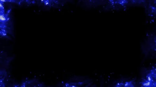 Blue Sparkling Frame Borders Animation