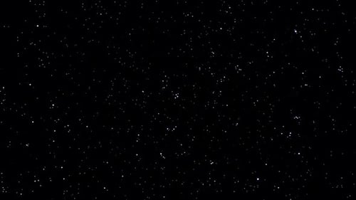 Starry Night Sky Background with Twinkling Stars in Deep Spa