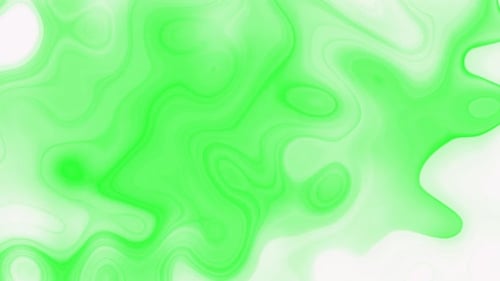 Fluid Abstract Green and White Swirl Background