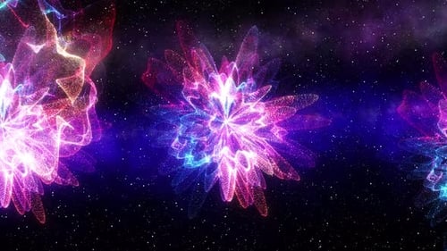 Camera Flying Through Nebula And Stars. Colorful Deep Space Flying, Loop Animation Of Galaxy, Stars