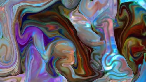 Colorful Abstract Ink Flow Background