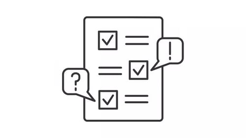 Drafting checklist animated icon