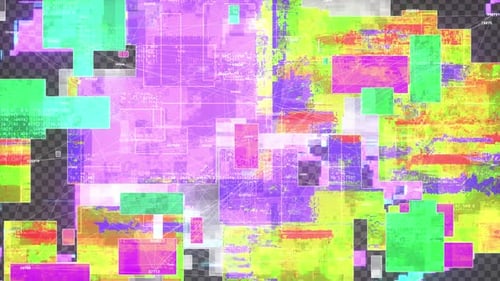 Abstract Glitch Data Noise Digital Background Animation