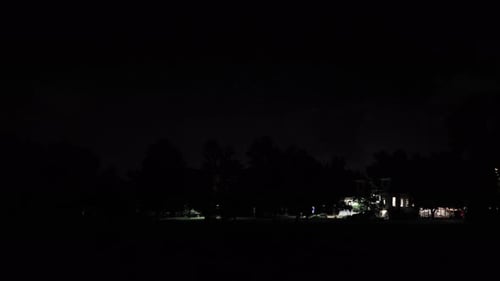Lightning Striking Outside of Boulder Colorado, View of Lightning From Chautauqua Park in Boulder Co
