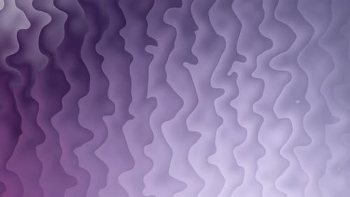 Fluid Abstract Looping Background of Purple Wavy Shapes