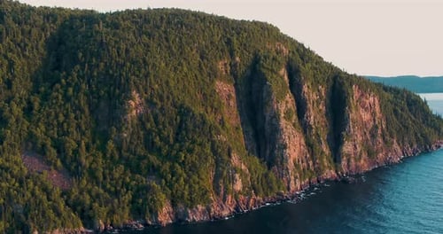 Ontario Lake Superior Mountain Aerial - 006