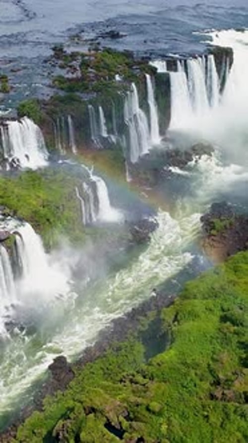 Giant natural watefalls landmark of world travel destinatnions.