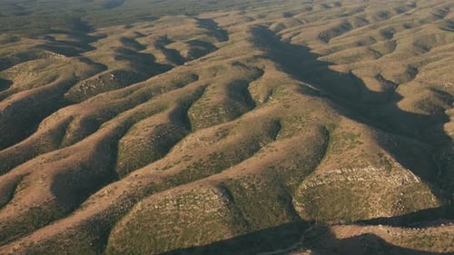 Grand Canyon, Arizona Circa-2019. Aerial View of Grand Canyon at Sunrise