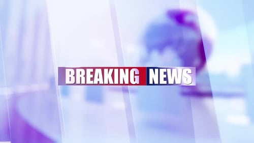 World Breaking News Studio Background For News Report And Breaking News