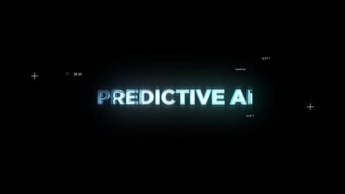 Futuristic Glitch Neon Digital Text Reveal Title Animation