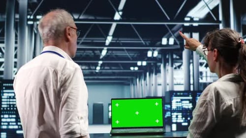 Chroma Key Laptop Server Crosschecking