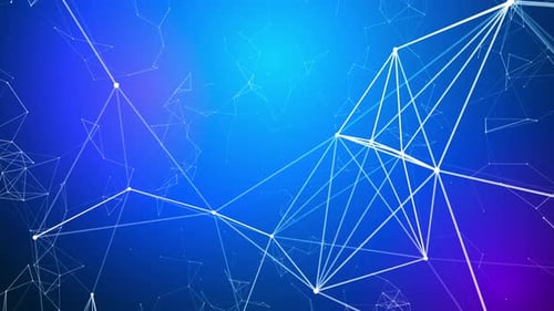 Blue Plexus Technology Network Background Loop V2