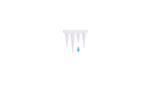 Animation des Eiszapfen-Symbols