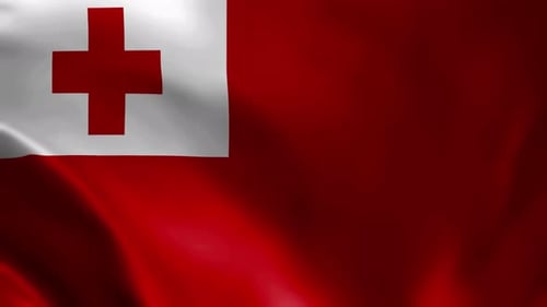 Tonga Flag Animation
