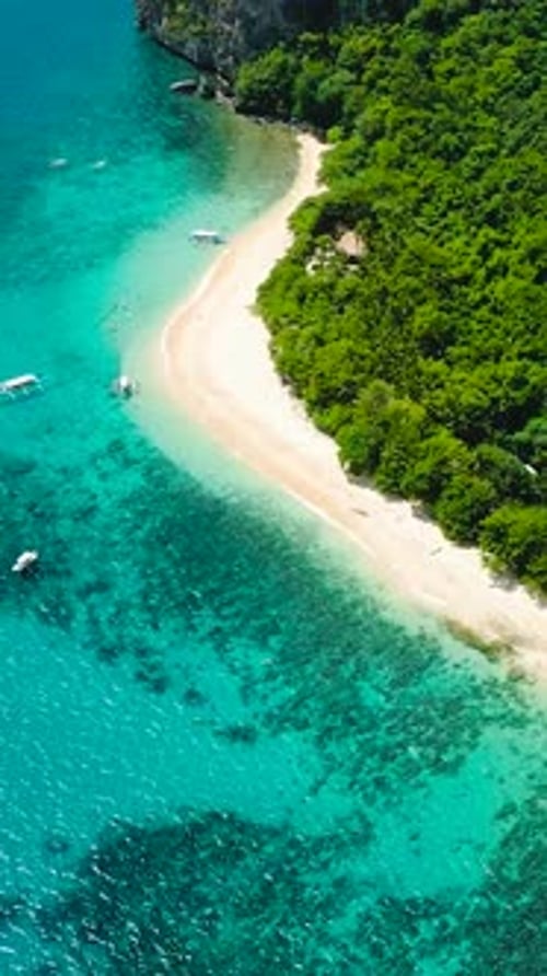 Helicopter Beach in El Nido Palawan Philippines