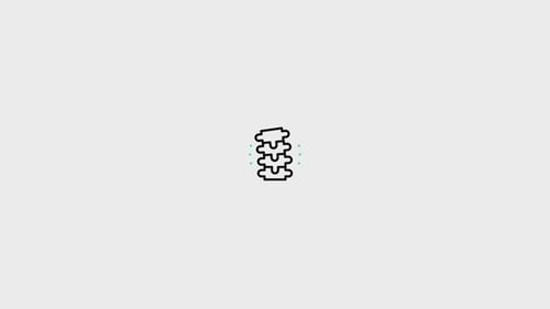 Minimalist Spine Icon Animation for Medical Health