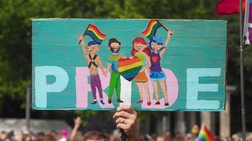 Pride Sign at a LGBTQ+ Event