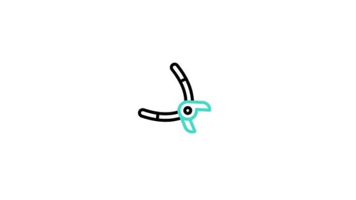 Animiertes Zangensymbol