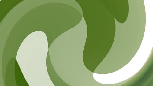 Green Gradient Twirls Background Video