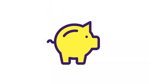 Animated Savings Color Ui Icon