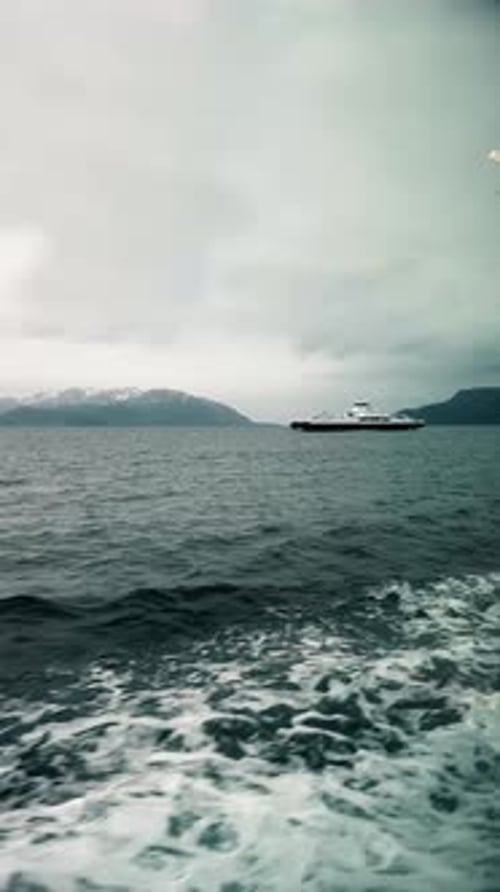 A Ferry Trip Between Vestnes and Molde