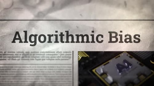 Algorithmic Bias Title On Digital Newspaper