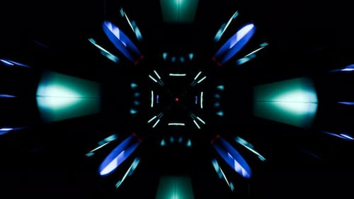 Abstract Geometric Light Tunnel Loop Background Pack