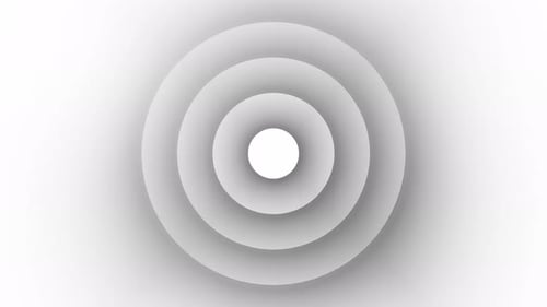 Abstract Geometric Expanding Circles Loop Background