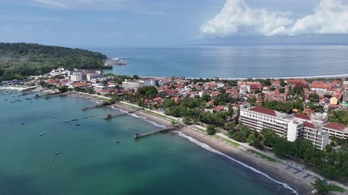 Flugbild von Pangandaran