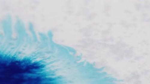 Paint Paper Stain Ink Splatter Blue Wet Dye White