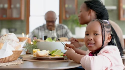 Multi-Generational Family Enjoying a Delicious Meal Together