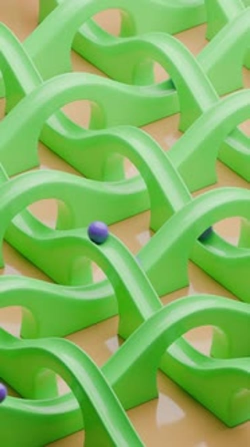Animación 3D Slide Balls Loop