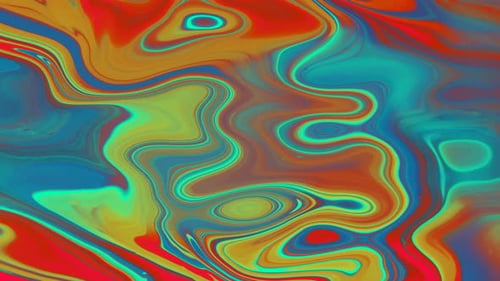 glänzende 3D-Flüssigkeit aus Schokolade mit abstraktem Farbverlauf