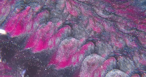Abstract Liquid Motion with Pink and Black Colors