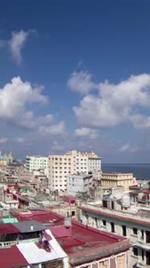 Havana Skyline Cuba in Vertical